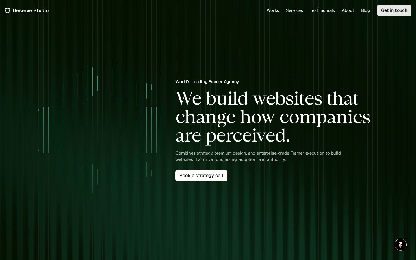 Sito web realizzato per Deserve Studio