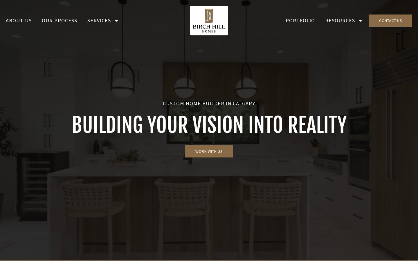Sito web realizzato per Birch Hill Homes