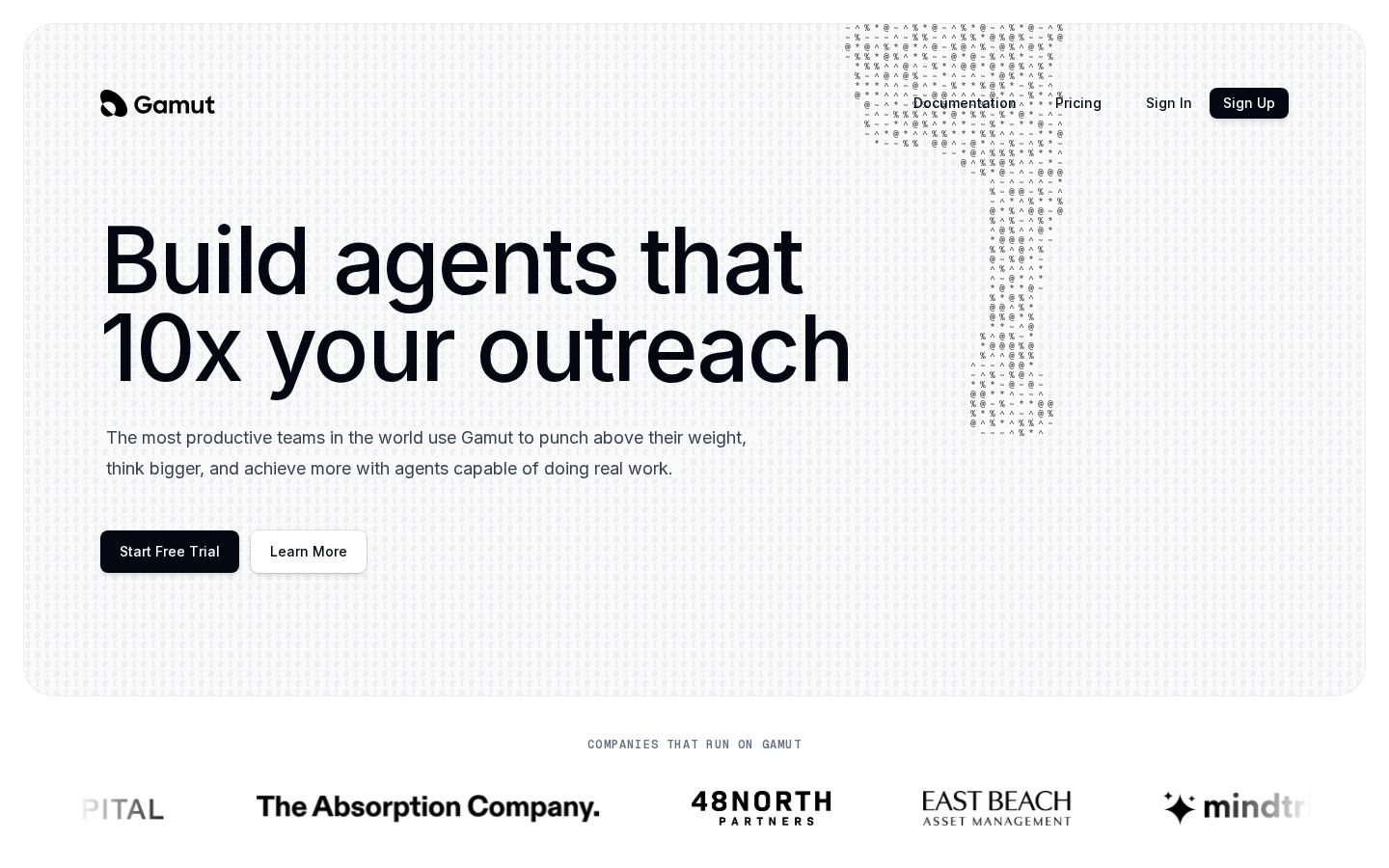 Sito web realizzato per Gamut